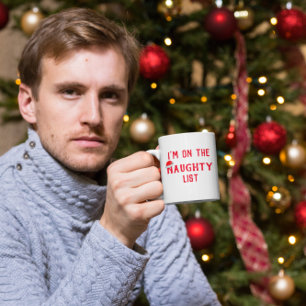Ik sta op de Naughty List Koffiemok