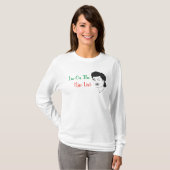 Ik sta op het Nice List Retro Kerstmis Shirt (Voorkant volledig)