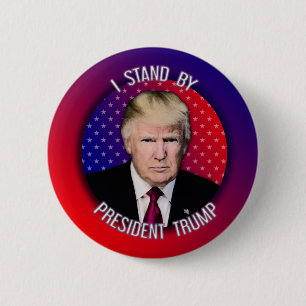 Ik sta op President Trump Badges Buttonnen Ronde Button 5,7 Cm