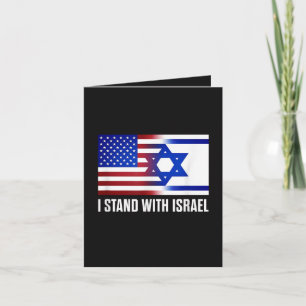 Ik sta patriottisch aan de zijde van Israël Feestdagen Kaart