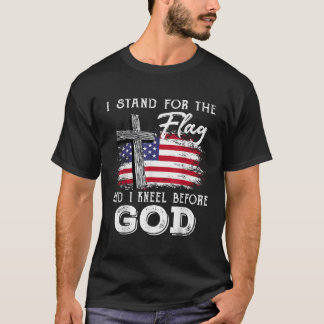 Ik sta voor de vlag en ik weet voor God Memori T-shirt