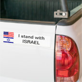 Ik sta voor Israël Bumpersticker (Op Truck)