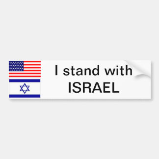 Ik sta voor Israël Bumpersticker