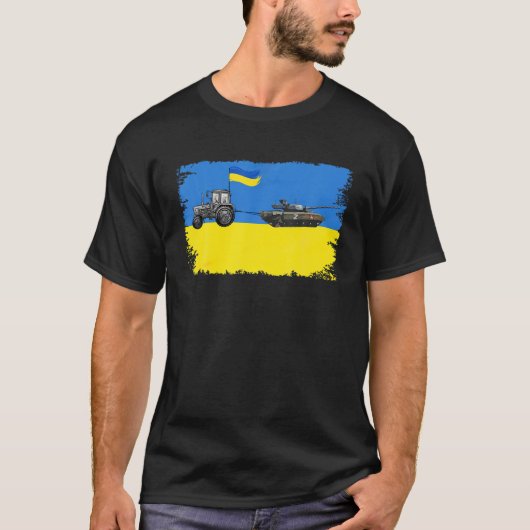 Ik sta voor Oekraïne grappige Oekraïense boer T-shirt (Voorkant)
