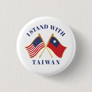 Ik sta voor Taiwan Ronde Button 3,2 Cm