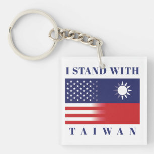 Ik sta voor Taiwan Sleutelhanger