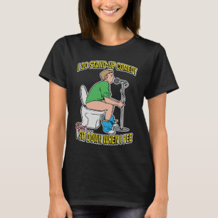 IK STAND MET COMEDYBmaar ik ga naar beneden als ik T-shirt