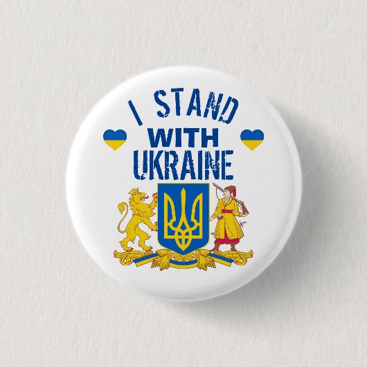 IK STAND MET OEKRAÏNE Button (Voorkant)