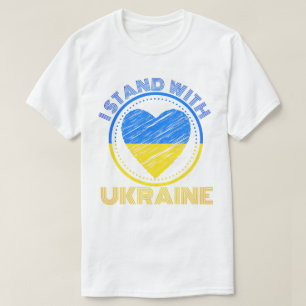 IK STAND MET OEKRAÏNE - OEKRAÏNE STEUN T-SHIRT