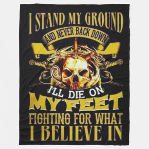 IK STAND MIJN GROND FLEECE DEKEN