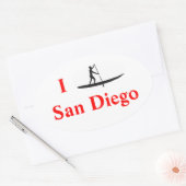 Ik Stand-Up Paddle Board San Diego Sticker (Envelop)