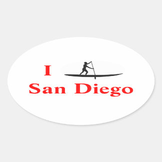 Ik Stand-Up Paddle Board San Diego Sticker