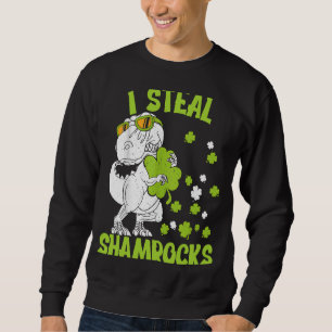 Ik Steal Shamrocks st patrick's dag Dinosaur 5 Trui