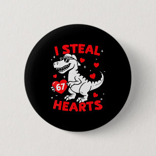 Ik steel 67 hart dinosaurus voor jongens meisjes k ronde button 5,7 cm