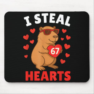 Ik steel 67 harten Valentijnsdag 67 Meme 6 7 Capy Muismat