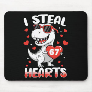 Ik steel harten 67 Meme Grappige Dinosaur Valentin Muismat