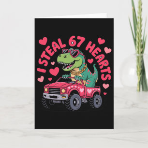 Ik steel harten 67 T-rex Valentijnsdag Grappig 6 7 Kaart