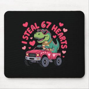 Ik steel harten 67 T-rex Valentijnsdag Grappig 6 7 Muismat