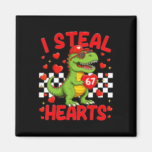Ik steel harten 67 Valentijnsdag 67 Dinosaur T-rex Magneet