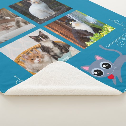 Ik steel harten aangepaste foto sherpa deken (3/4)