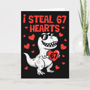 Ik steel harten Dino Boys Dinosaurus Valentijnskaa Kaart