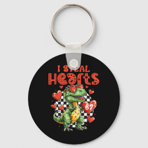 Ik steel harten Dinosaur 67 Valentijnsdag Humor Me Sleutelhanger
