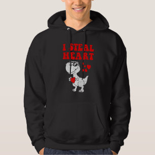 Ik steel harten Dinosaur Dino Rex Valentijnsdag Bo Hoodie