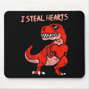 Ik steel harten Dinosaur Trex Dino Liefde Valentij Muismat
