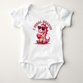 Ik steel harten, dinosaurus baby shirt