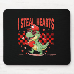 Ik steel harten Valentijn jongens kinderen Dinosau Muismat