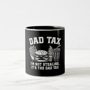 Ik steel niet, het is de pap belasting tweekleurige koffiemok