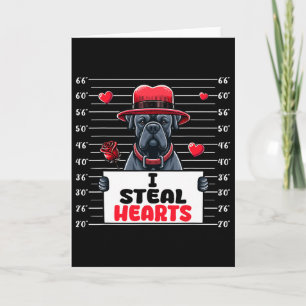 Ik steel schattige harten Valentijnsdag Cane Corso Kaart