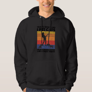 Ik stel katten voor die ik elektrisch gitaar speel hoodie