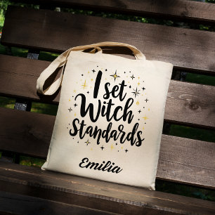 Ik stel Witch Standards Custom Halloween Canvas ta Draagtas
