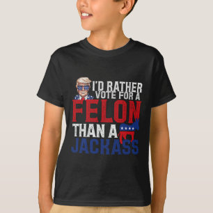 Ik stem liever op een misdadiger dan op een Jack T T-shirt