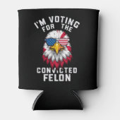 Ik stem op de veroordeelde misdadiger Funny Pro Tr Blikjeskoeler (Voorkant)