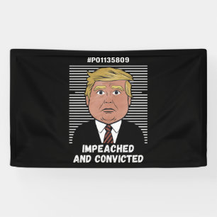 Ik Stem Op De Veroordeelde Misdadiger Pro Trump 20 Spandoek