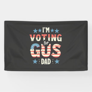 Ik Stem Op Gus Papa Harris Walz Verkiezing Spandoek