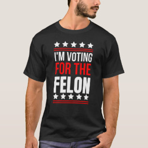 Ik Stem Op Het T-Shirt Van De Veroordeelde Misdadi