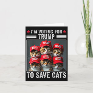 Ik stem op Trump om de verkiezing van Cats Trump 2 Kaart