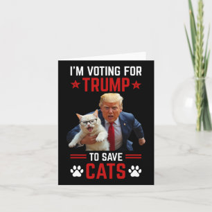 Ik Stem Op Trump Om Katten Te Redden Trump 2024 Ki Kaart