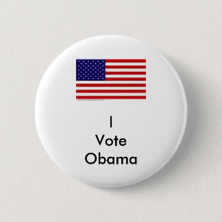 Ik stem tegen Obama Ronde Button 5,7 Cm