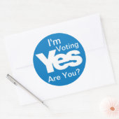 Ik stem voor 3" sticker (Envelop)