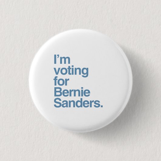 Ik stem voor Bernie Sanders 2016 Ronde Button 3,2 Cm (Voorkant)