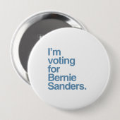 Ik stem voor Bernie Sanders 2016 Ronde Button 4,0 Cm (Voorkant /achterkant)