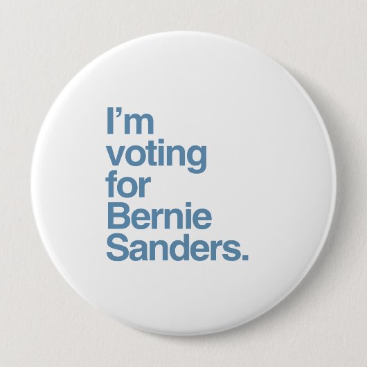 Ik stem voor Bernie Sanders 2016 Ronde Button 4,0 Cm (Voorkant)