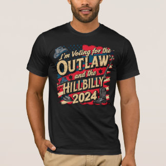 Ik stem voor de Outlaw en de Hillbilly 2024 T-shirt