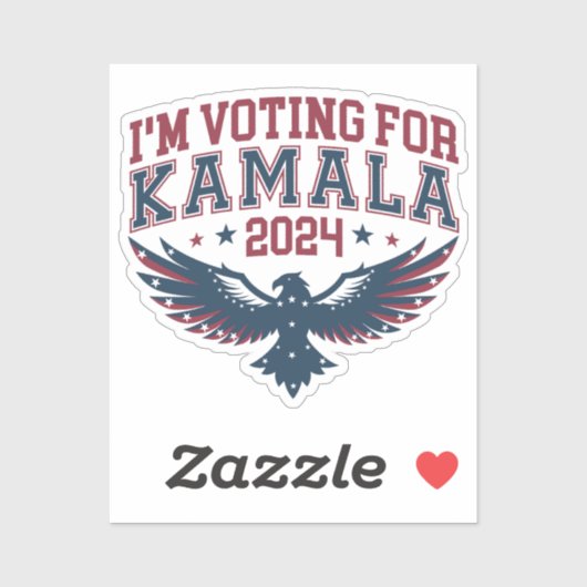 Ik stem voor Kamala 2024 Sticker (Vel)