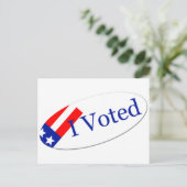 Ik stemde tegen Sticker Briefkaart (Staand voorkant)