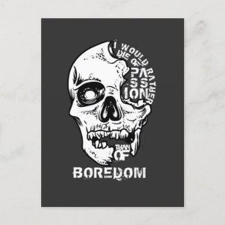 Ik sterf liever van passie dan van verveling briefkaart